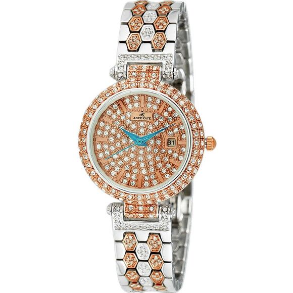 Adee Kaye Women's Finess Gold Dial Watch - AK2526-L2G - Picture 1 of 1